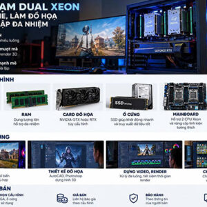 Máy trạm Dual Xeon chiến game